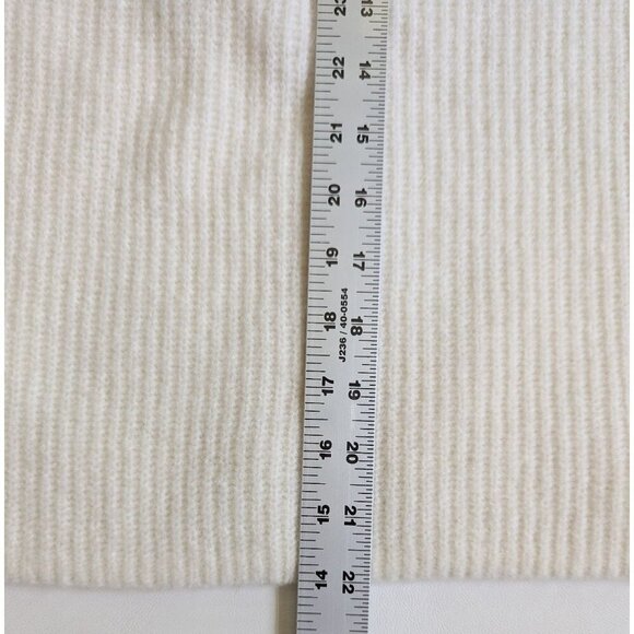 Banana Republic Women's Aire Ribbed Ivory Sweater Wool Blend Sz S Mock Neck NEW - Picture 10 of 12